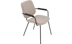 Goossens eetkamerstoel hjalmar beige stof - 8213334-01 2