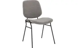 Goossens eetkamerstoel hjalmar grijs stof - 8213336-01