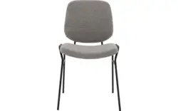 Goossens eetkamerstoel hjalmar grijs stof - 8213336-01