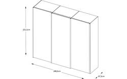 Goossens kledingkast big choice type 41 163 blank hoogwaardig meubelplaat - 8213460-01
