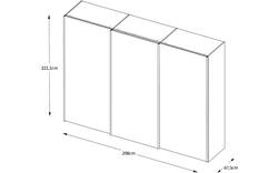 Goossens kledingkast big choice type 41 163 blank hoogwaardig meubelplaat - 8213460-01