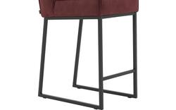 Goossens excellent barstoel tom rood micro leer - 8215141-01