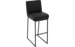 Goossens excellent barstoel tom zwart leer - 8215147-01