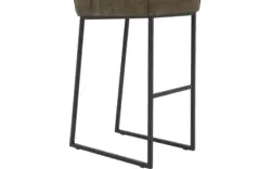 Goossens excellent barstoel tom groen leer - 8215148-01