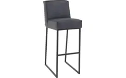 Goossens excellent barstoel tom blauw micro leer - 8215155-01