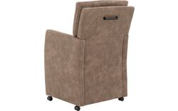 Goossens eetkamerstoel leen bruin microvezel - 8215367-04