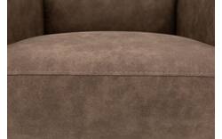 Goossens eetkamerstoel leen bruin microvezel - 8215367-02