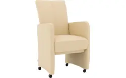 Goossens excellent eetkamerstoel riva beige leer - 8215372-02