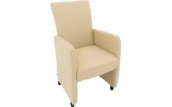 Goossens excellent eetkamerstoel riva beige leer - 8215372-02