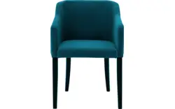 Goossens eetkamerstoel peda blauw stof - 8215380-01