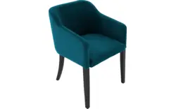 Goossens eetkamerstoel peda blauw stof - 8215380-01