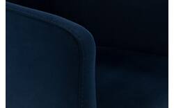 Goossens eetkamerstoel peda blauw stof - 8215383-02
