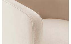 Goossens eetkamerstoel peda beige stof - 8215384-01