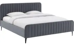 Goossens bedframe attent blauw stof - 8215482-02