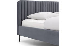 Goossens bedframe attent blauw stof - 8215482-06