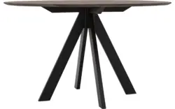 Goossens excellent eettafel uniek donker bruin eiken - 8215661-01