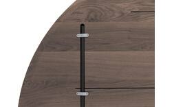Goossens excellent eettafel uniek donker bruin eiken - 8215661-01