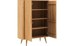 Goossens opbergkast bjarte blank eiken - 8215663-01