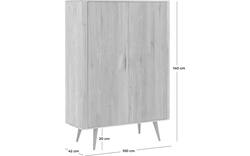 Goossens opbergkast bjarte donker bruin eiken - 8203477-01