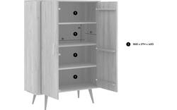 Goossens opbergkast bjarte donker bruin eiken - 8203477-01