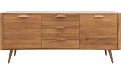 Goossens dressoir bjarte blank eiken - 8215668-01