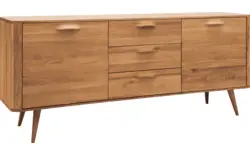 Goossens dressoir bjarte blank eiken - 8215668-01