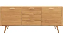 Goossens dressoir bjarte blank eiken - 8215670-01