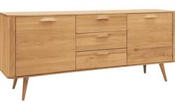 Goossens dressoir bjarte blank eiken - 8215670-01