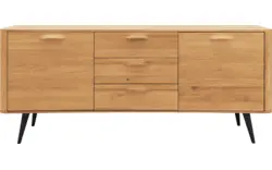 Goossens dressoir bjarte blank eiken - 8215671-01
