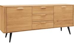 Goossens dressoir bjarte blank eiken - 8215671-01