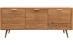 Goossens dressoir bjarte blank eiken - 8215672-01