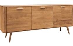 Goossens dressoir bjarte blank eiken - 8215672-01