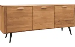 Goossens dressoir bjarte blank eiken - 8215673-01