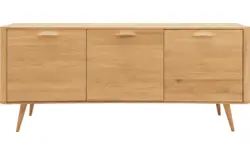 Goossens dressoir bjarte blank eiken - 8215674-01