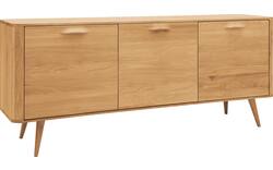 Goossens dressoir bjarte blank eiken - 8215674-01
