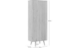 Goossens opbergkast bjarte wit eiken - 8203363-01