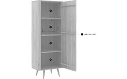 Goossens opbergkast bjarte wit eiken - 8203363-01