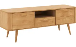 Goossens tv meubel bjarte blank eiken - 8215721-01