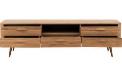 Goossens tv meubel bjarte blank eiken - 8215727-01