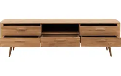 Goossens tv meubel bjarte blank eiken - 8215727-01