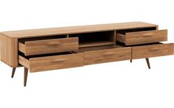 Goossens tv meubel bjarte blank eiken - 8215727-01