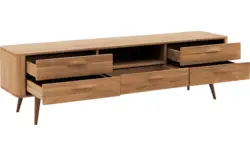 Goossens tv meubel bjarte blank eiken - 8215727-01
