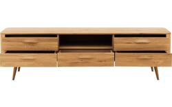 Goossens tv meubel bjarte blank eiken - 8215729-01