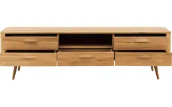 Goossens tv meubel bjarte blank eiken - 8215729-01