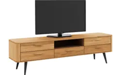 Goossens tv meubel bjarte blank eiken - 8215730-01