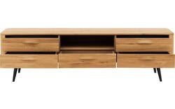 Goossens tv meubel bjarte blank eiken - 8215730-01
