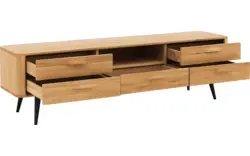 Goossens tv meubel bjarte blank eiken - 8215730-01