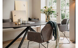 Goossens excellent eettafel uniek zwart eiken - 8211616-02