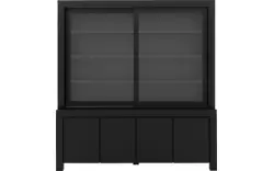Goossens buffetkast clear zwart eiken - 8215787-01