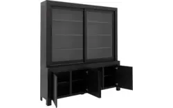 Goossens buffetkast clear zwart eiken - 8215787-01